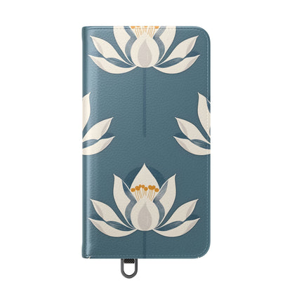 Lotus Serenity – Vegan Leather Wallet Samsung Case