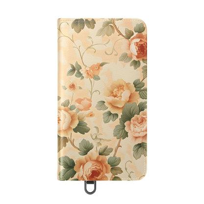 Vintage Bloom – Vegan Leather Wallet Samsung Case