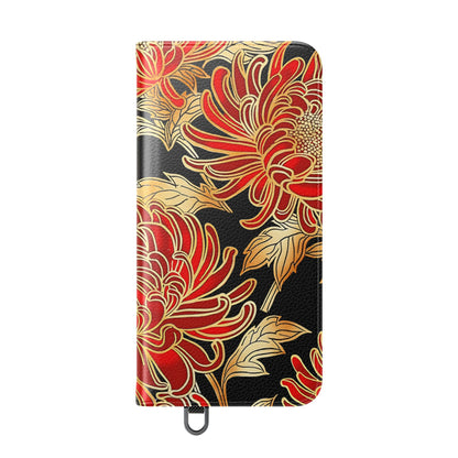 Ember Petals – Vegan Leather Wallet Samsung Case