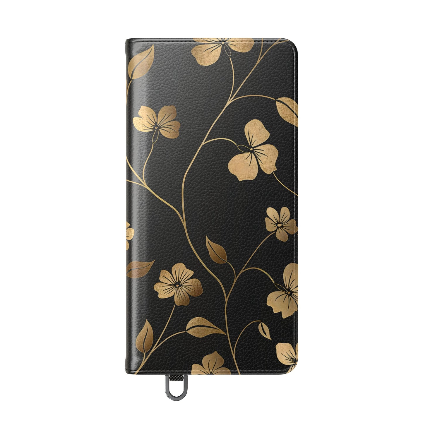 Golden Elegance – Samsung Vegan Leather Wallet Case