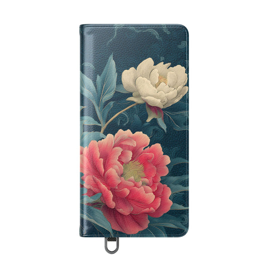 Floral Whispers – Vegan Leather Flip Samsung Case