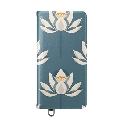 Lotus Serenity – Vegan Leather Wallet Samsung Case