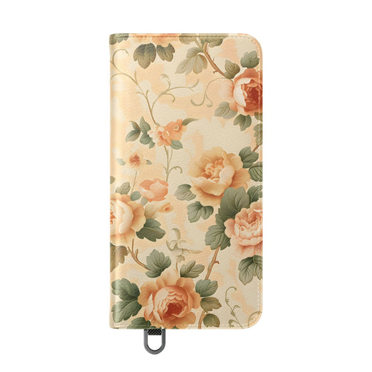 Vintage Bloom – Vegan Leather Wallet Samsung Case