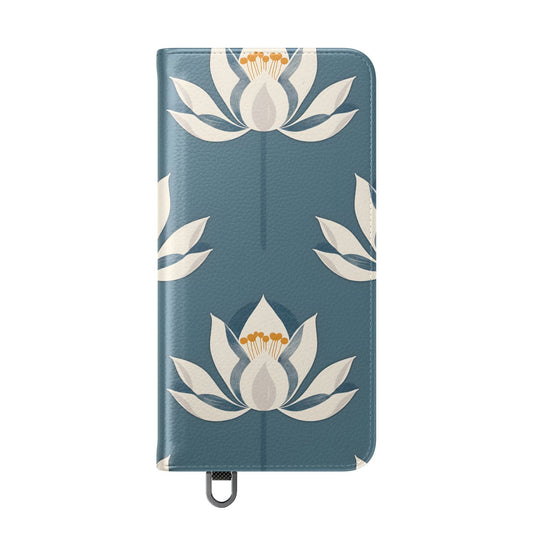 Lotus Serenity – Vegan Leather Wallet Samsung Case
