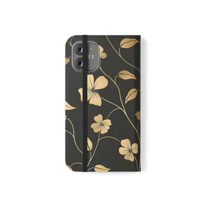 Golden Elegance – iPhone Wallet Case
