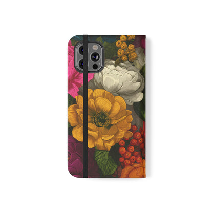 Midnight Bloom – iPhone Wallet Case