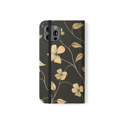 Golden Elegance – iPhone Wallet Case