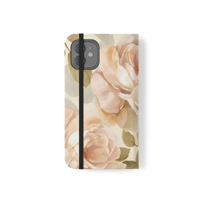 Soft Rose Elegance – iPhone Wallet Case