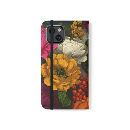 Midnight Bloom – iPhone Wallet Case