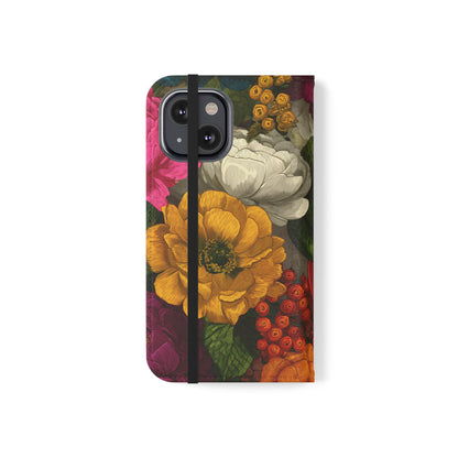 Midnight Bloom – iPhone Wallet Case