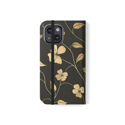 Golden Elegance – iPhone Wallet Case