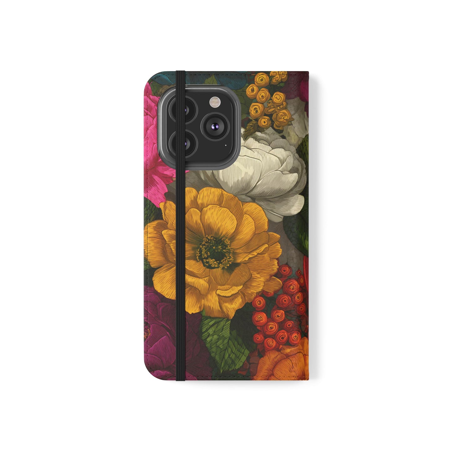 Midnight Bloom – iPhone Wallet Case