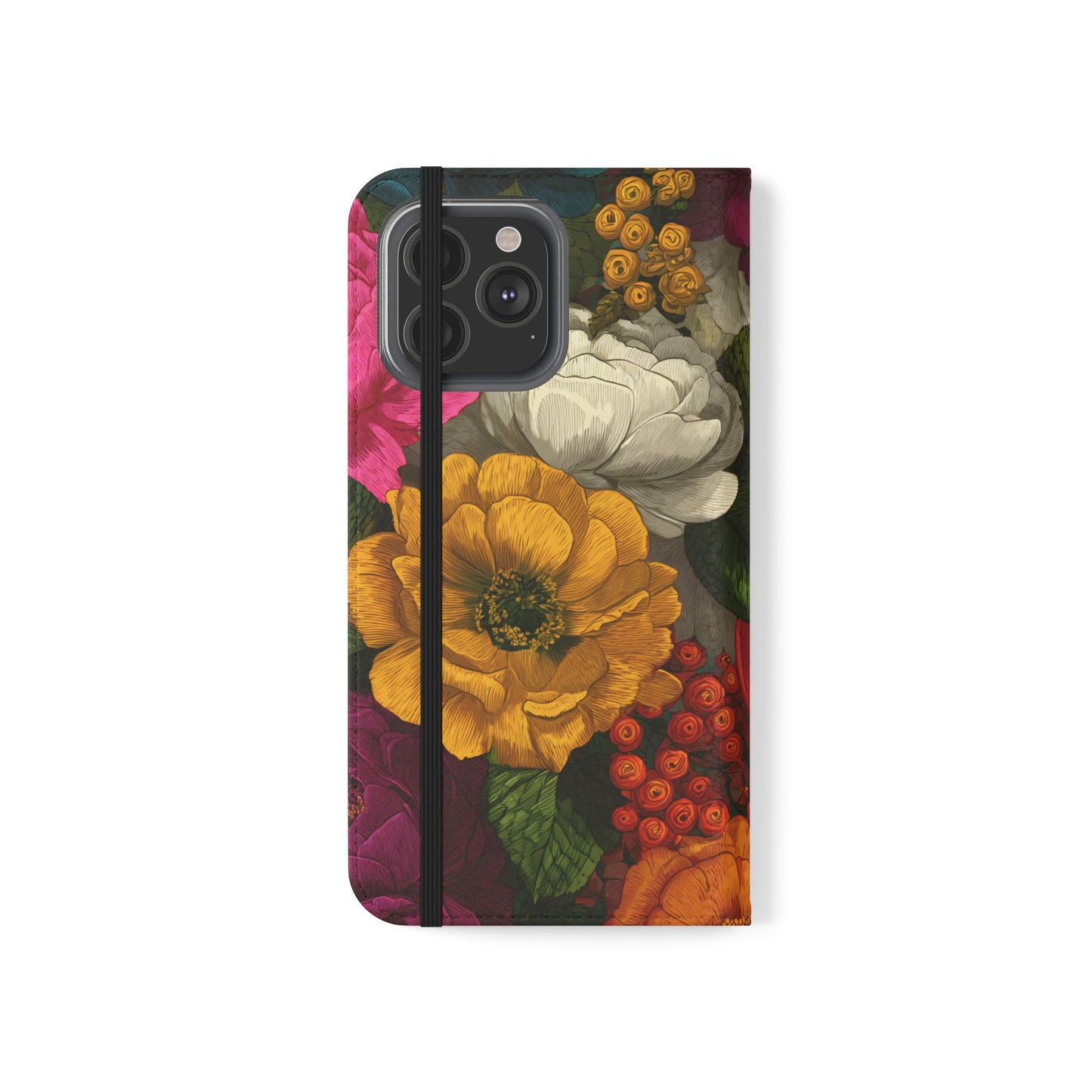 Midnight Bloom – iPhone Wallet Case