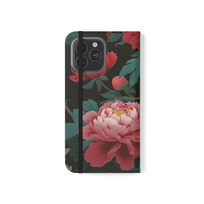 Blooming Peony – iPhone Wallet Case