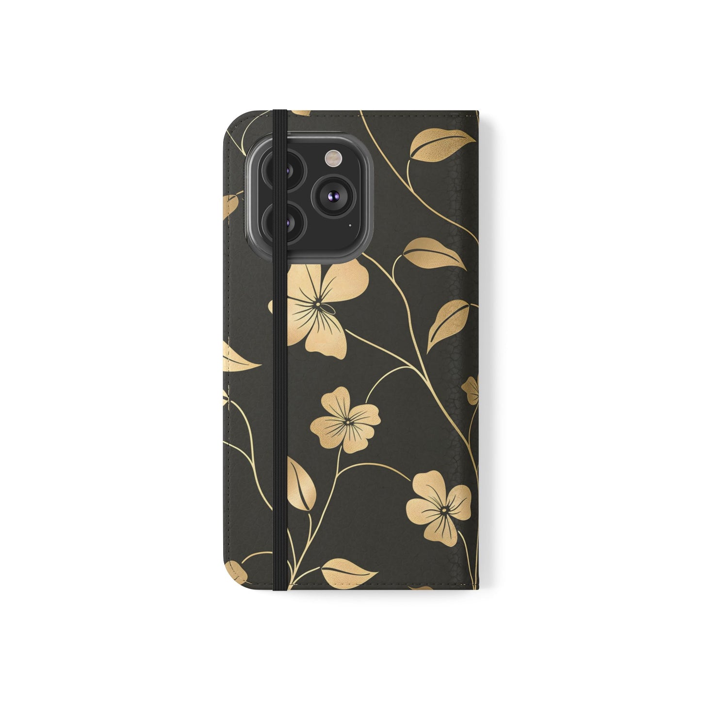 Golden Elegance – iPhone Wallet Case