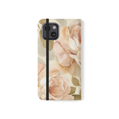 Soft Rose Elegance – iPhone Wallet Case