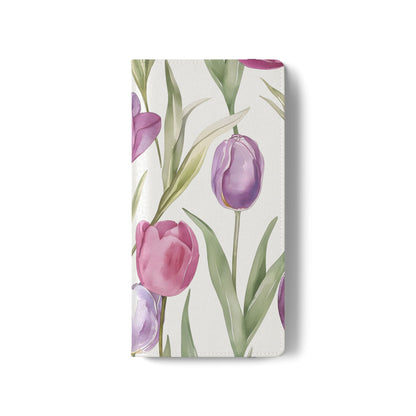Tulip Serenade – Vegan Leather Wallet Samsung Case