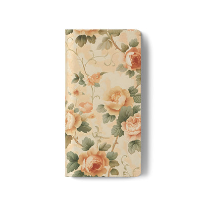 Vintage Bloom – Vegan Leather Wallet Samsung Case