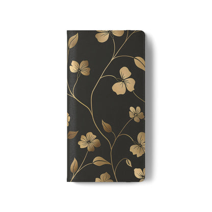 Golden Elegance – Samsung Vegan Leather Wallet Case