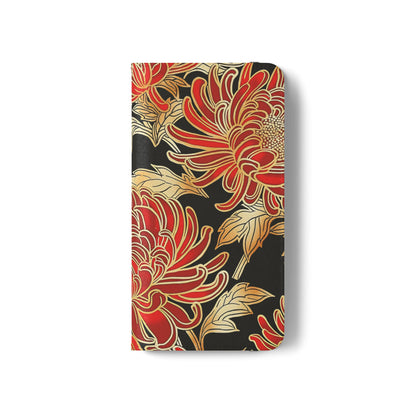 Ember Petals – Vegan Leather Wallet Samsung Case