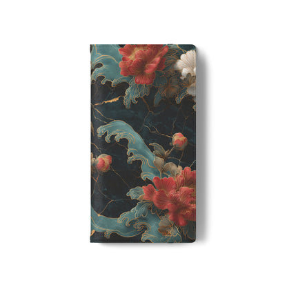 Crimson Tides – Vegan Leather Samsung Flip Case