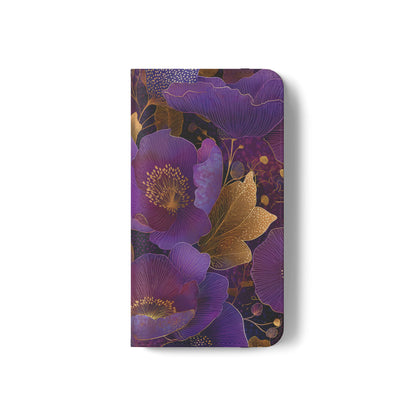 Imperial Petals – Vegan Leather Samsung Flip Phone Case