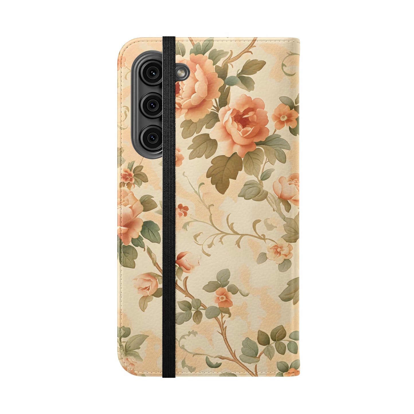 Vintage Bloom – Vegan Leather Wallet Samsung Case