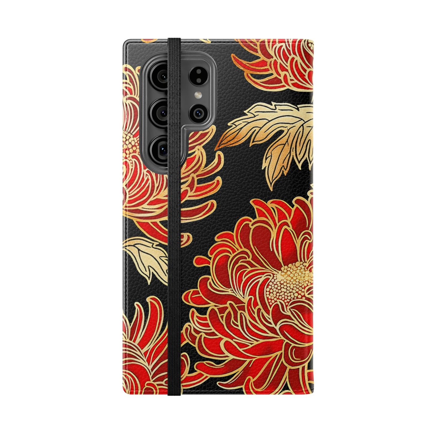 Ember Petals – Vegan Leather Wallet Samsung Case