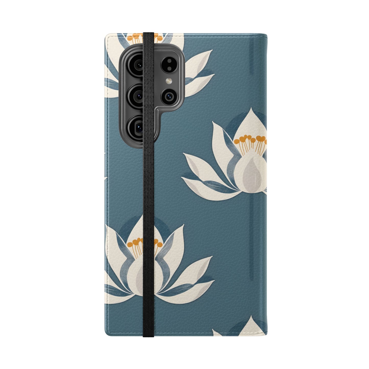 Lotus Serenity – Vegan Leather Wallet Samsung Case