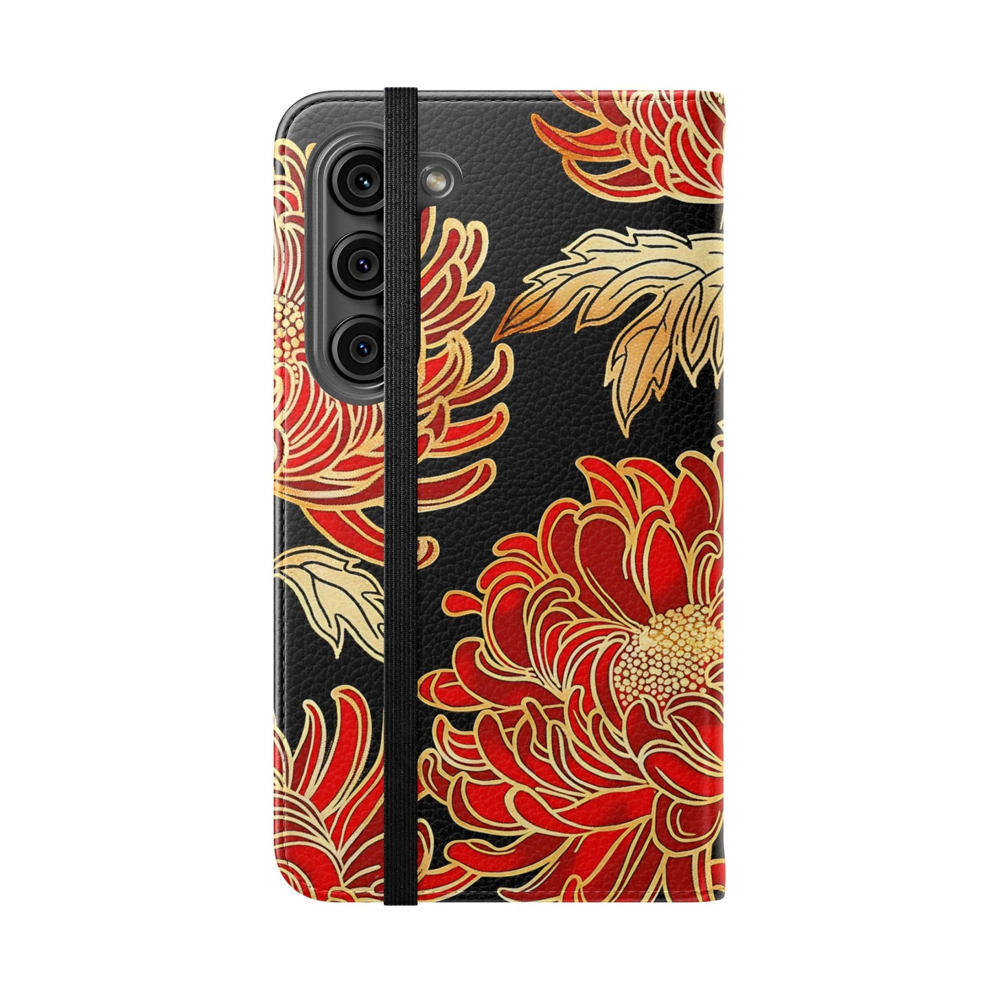 Ember Petals – Vegan Leather Wallet Samsung Case
