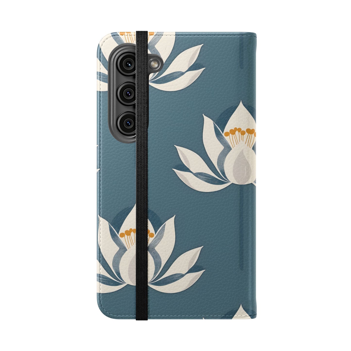 Lotus Serenity – Vegan Leather Wallet Samsung Case