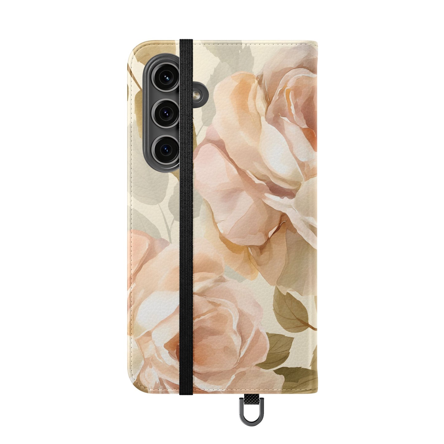 Soft Rose Elegance – Vegan Leather Wallet Samsung Case