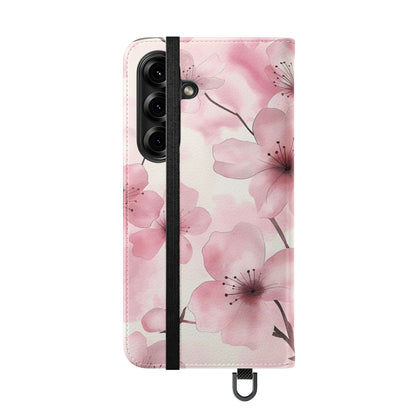 Sakura Veil – Vegan Leather Wallet Samsung Case