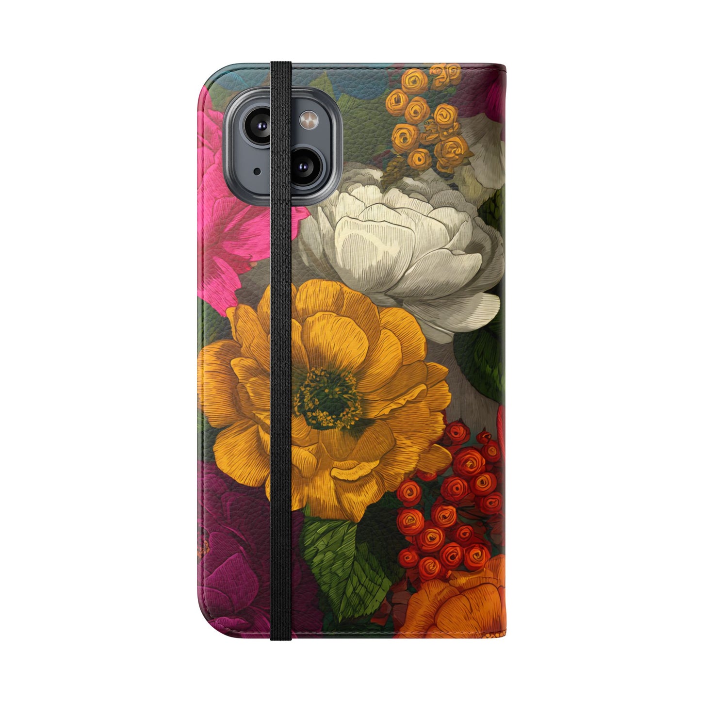 Midnight Bloom – iPhone Wallet Case