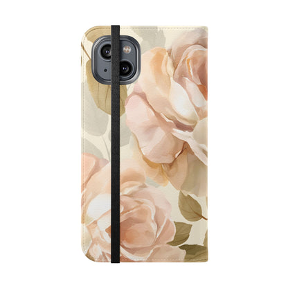 Soft Rose Elegance – iPhone Wallet Case