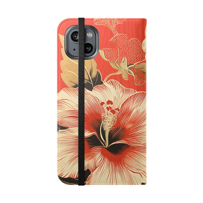 Golden Hibiscus – iPhone Wallet Case