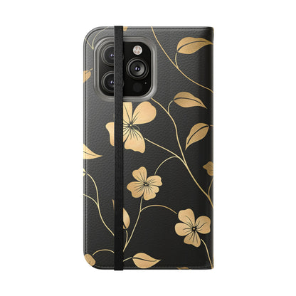 Golden Elegance – iPhone Wallet Case