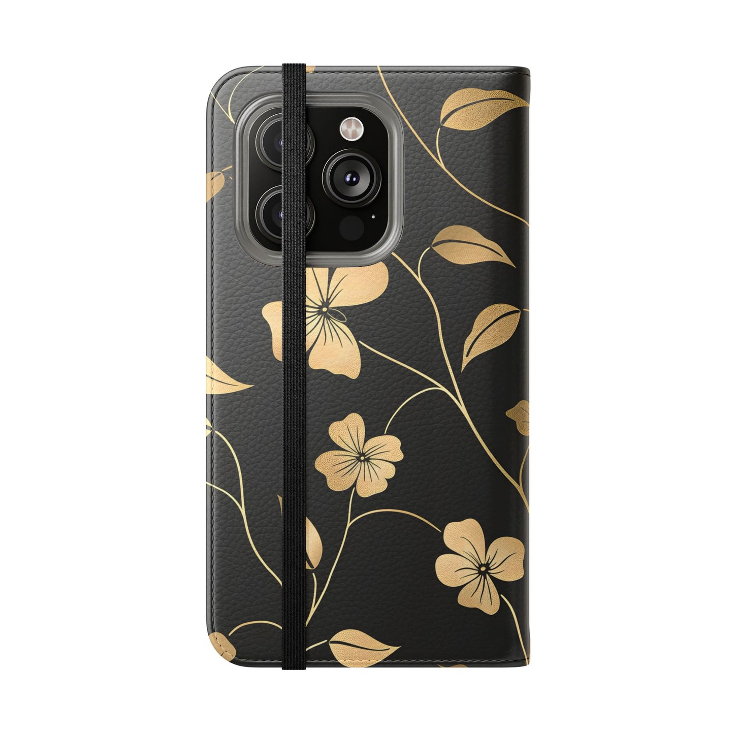 Golden Elegance – iPhone Wallet Case
