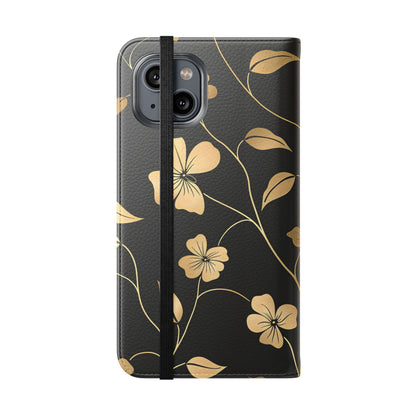 Golden Elegance – iPhone Wallet Case