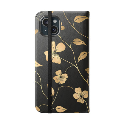 Golden Elegance – iPhone Wallet Case