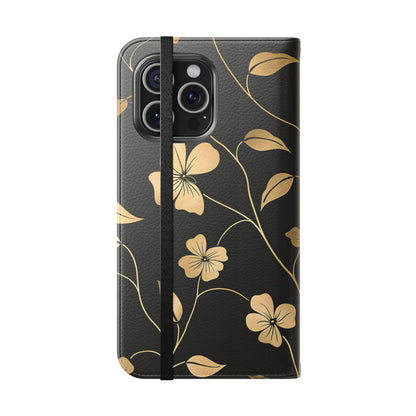 Golden Elegance – iPhone Wallet Case