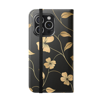 Golden Elegance – iPhone Wallet Case
