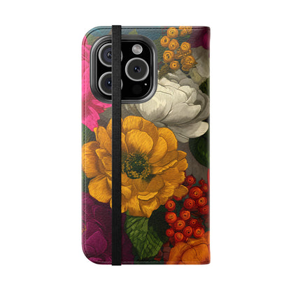 Midnight Bloom – iPhone Wallet Case