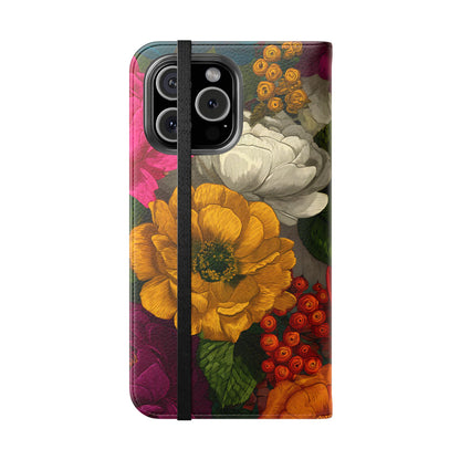 Midnight Bloom – iPhone Wallet Case