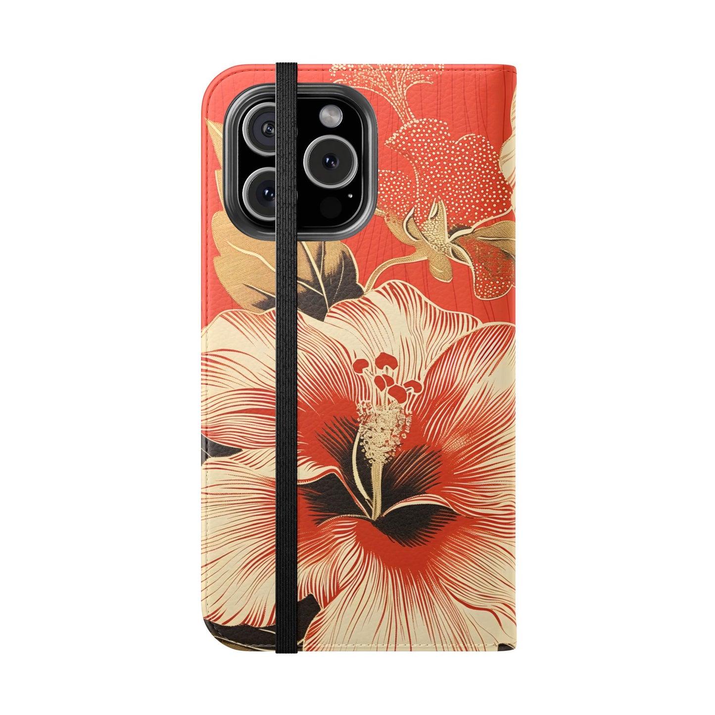 Golden Hibiscus – iPhone Wallet Case