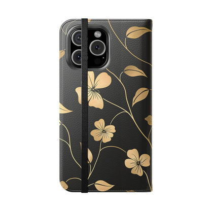 Golden Elegance – iPhone Wallet Case