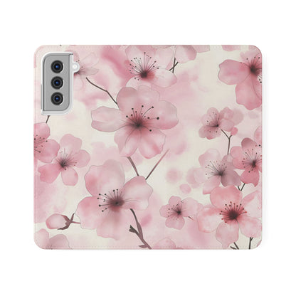 Sakura Veil – Vegan Leather Wallet Samsung Case