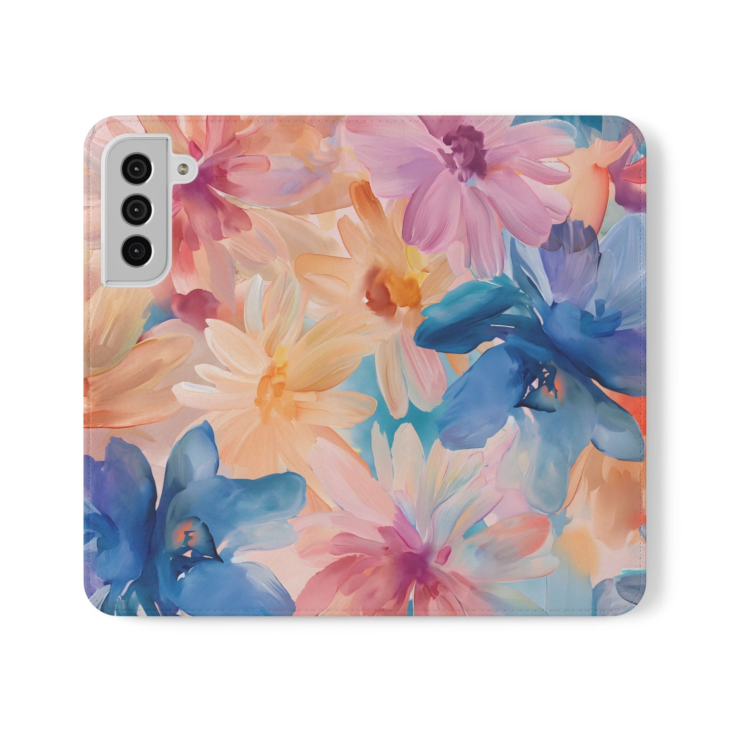 Radiant Bloom – Vegan Leather Wallet Samsung Case