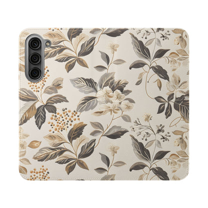 Golden Botanica – Samsung Vegan Leather Wallet Case
