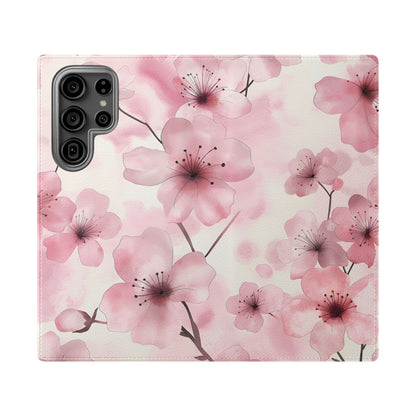 Sakura Veil – Vegan Leather Wallet Samsung Case